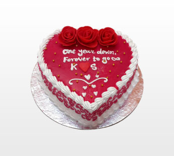 Red Rose Love Cake